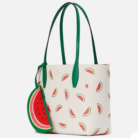 Kate Spade New Watermelon What A Melon Small Reversible Tote - Picture 1 of 7